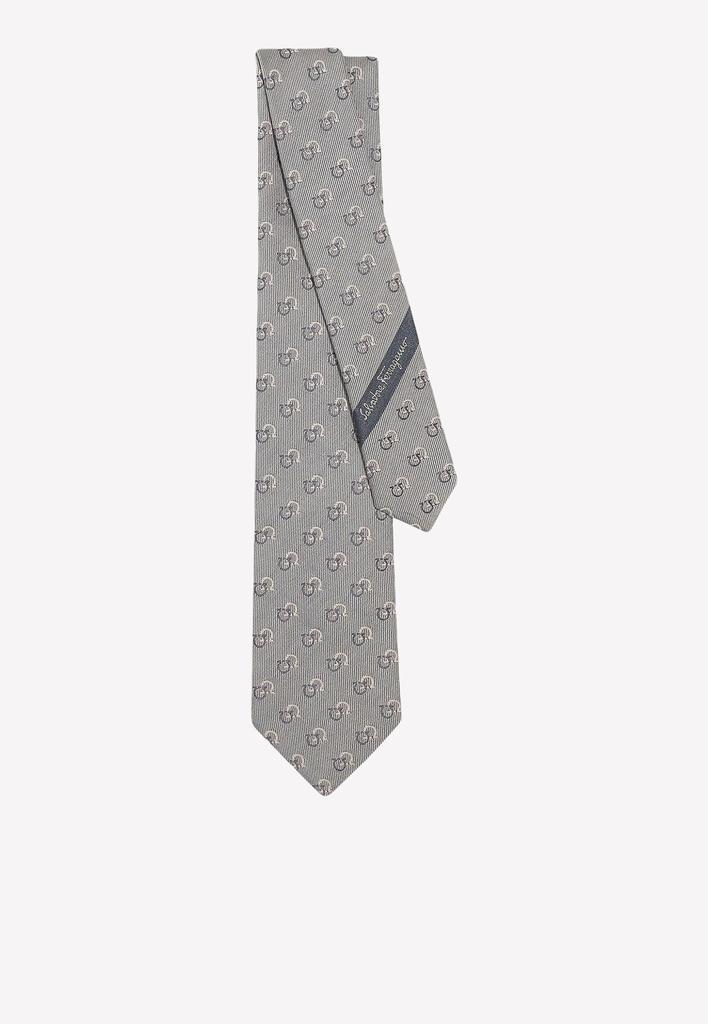 商品Salvatore Ferragamo|Gancini Jacquard Silk Tie,价格¥708,第4张图片详细描述