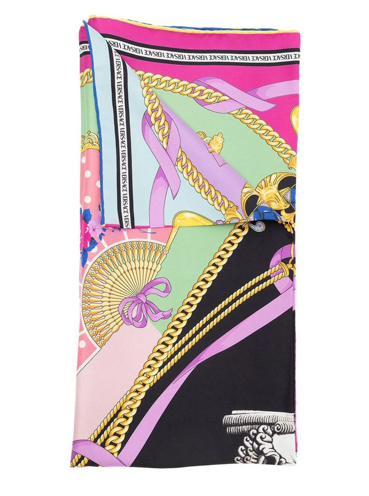 商品Versace|Versace Woman's Multicolor  Printed Silk Twill Scarf,价格¥2094,第1张图片