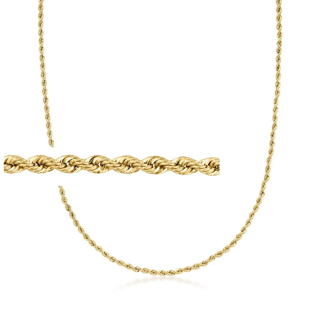 商品Ross-Simons|Italian 1.5mm 18kt Yellow Gold Rope-Chain Necklace,价格¥2625,第1张图片