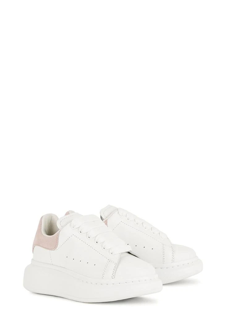 商品McQueen|KIDS Oversized white leather sneakers,价格¥754,第3张图片详细描述