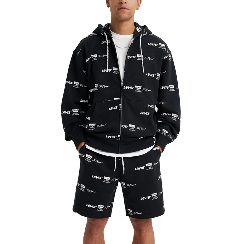 商品Levi's|Men's Relaxed Fit Drawstring Allover Logo Print Shorts,价格¥219,第4张图片详细描述