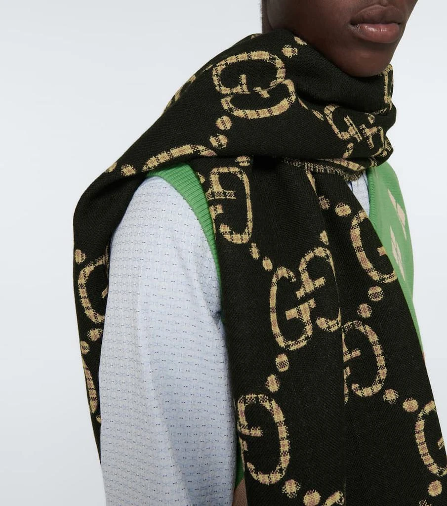 商品Gucci|GG wool jacquard scarf,价格¥3078,第3张图片详细描述