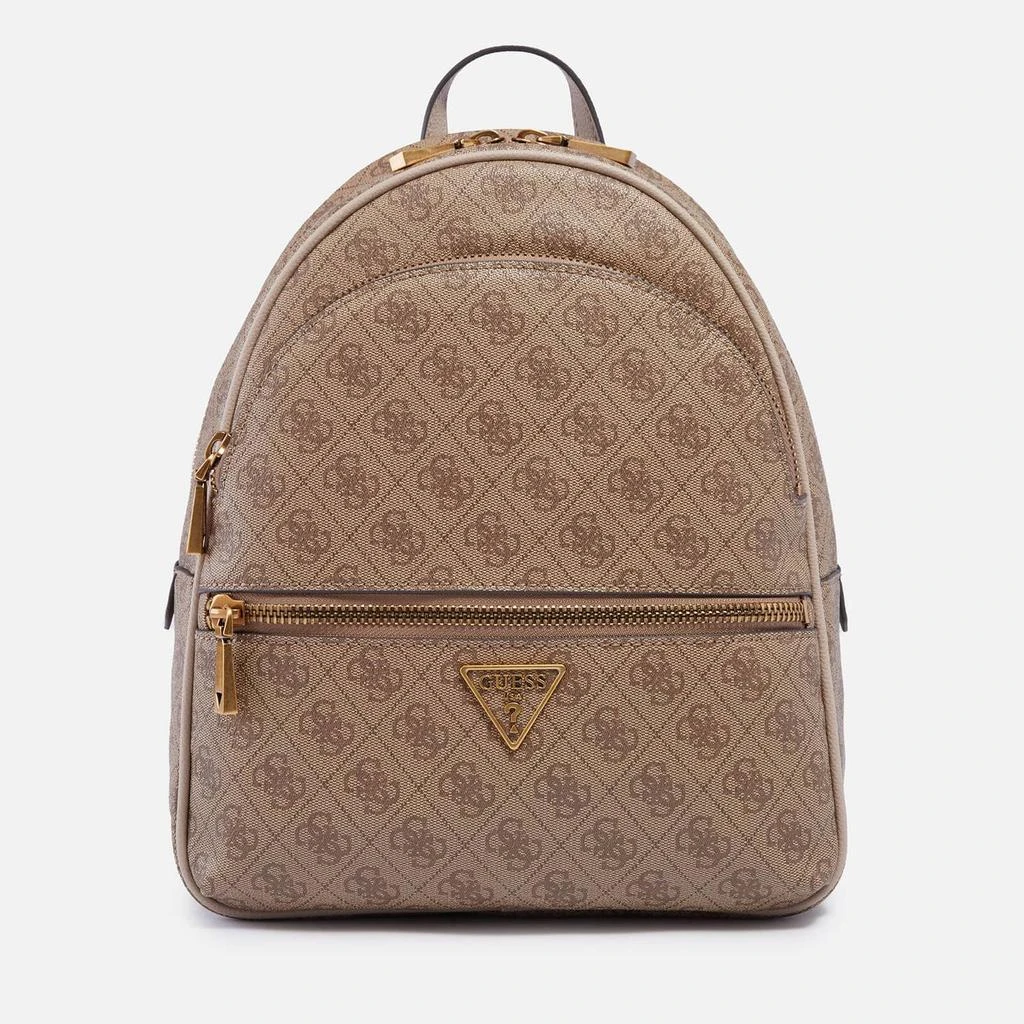 商品GUESS|Guess Women's Manhattan Large Backpack - Latte Logo,价格¥1223,第1张图片