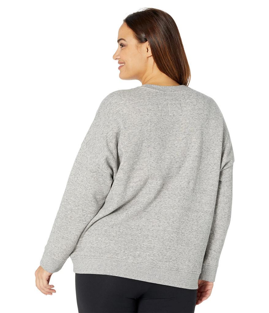 商品Madewell|Plus Size MWL Foundational Fleece Classic Crew Neck Graphic Sweatshirt,价格¥285,第4张图片详细描述