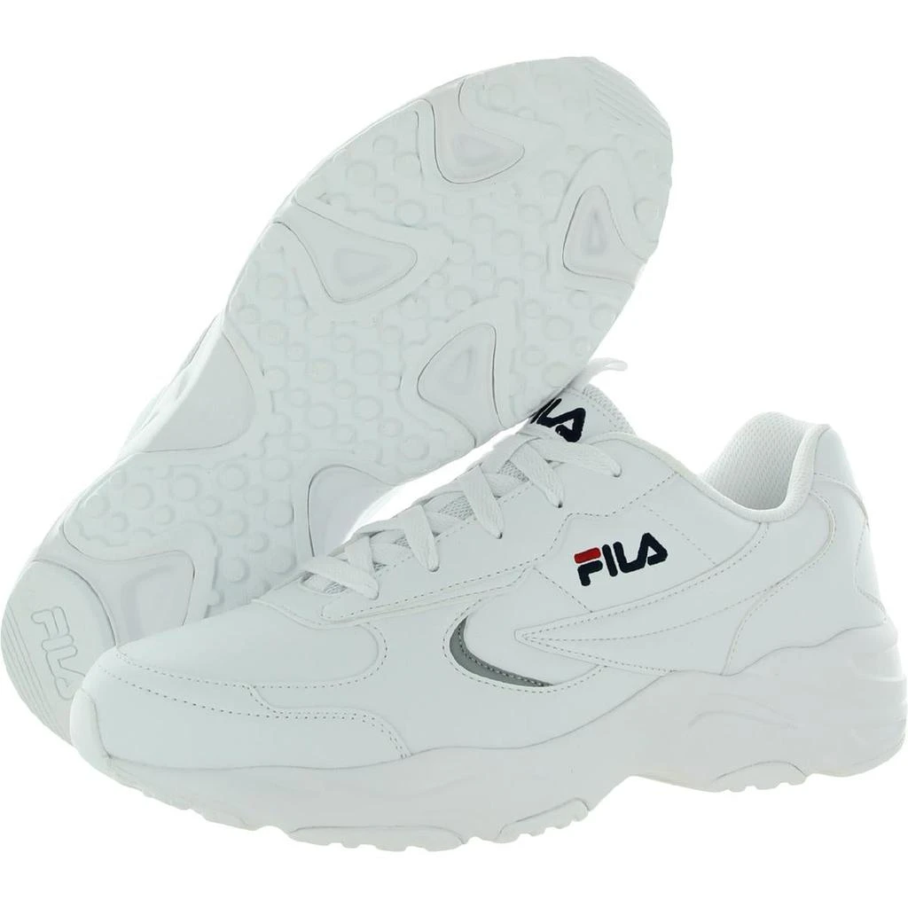 商品Fila|Fila Womens Mastermind Faux Leather Fitness Running Shoes,价格¥144,第3张图片详细描述