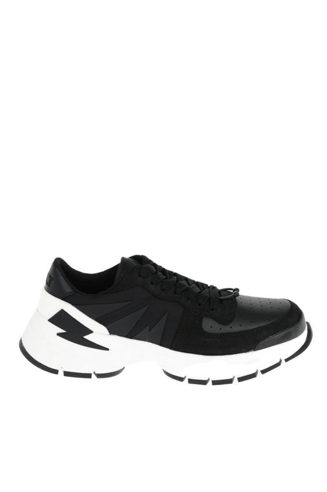 Neil Barrett Men's  Black Other Materials Sneakers商品第2张图片规格展示