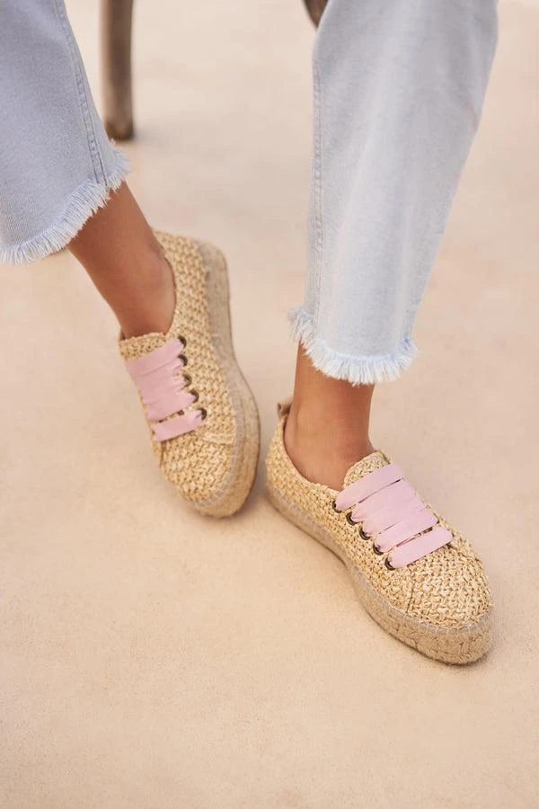商品Manebi|Manebi Yucatan Cream Net Espadrille,价格¥954,第1张图片