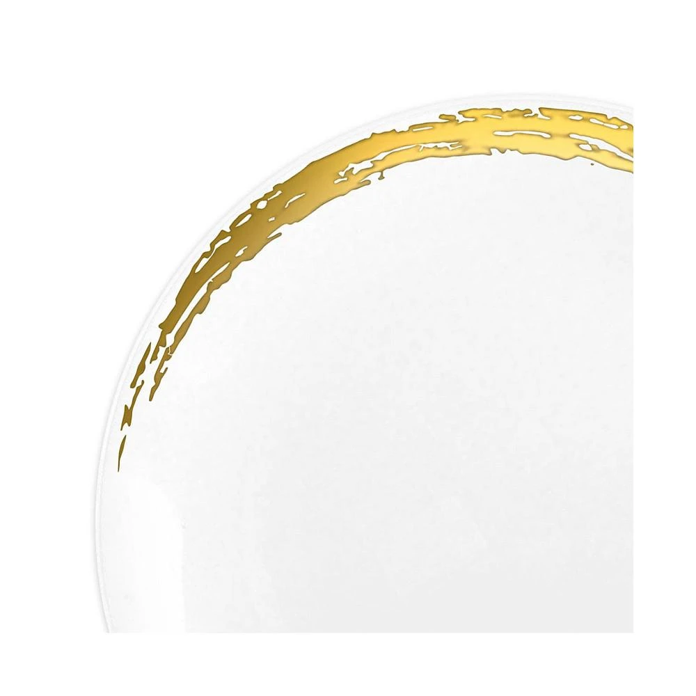 商品Smarty Had A Party|7.5" White with Gold Moonlight Round Disposable Plastic Appetizer/Salad Plates (120 Plates),价格¥525,第2张图片详细描述