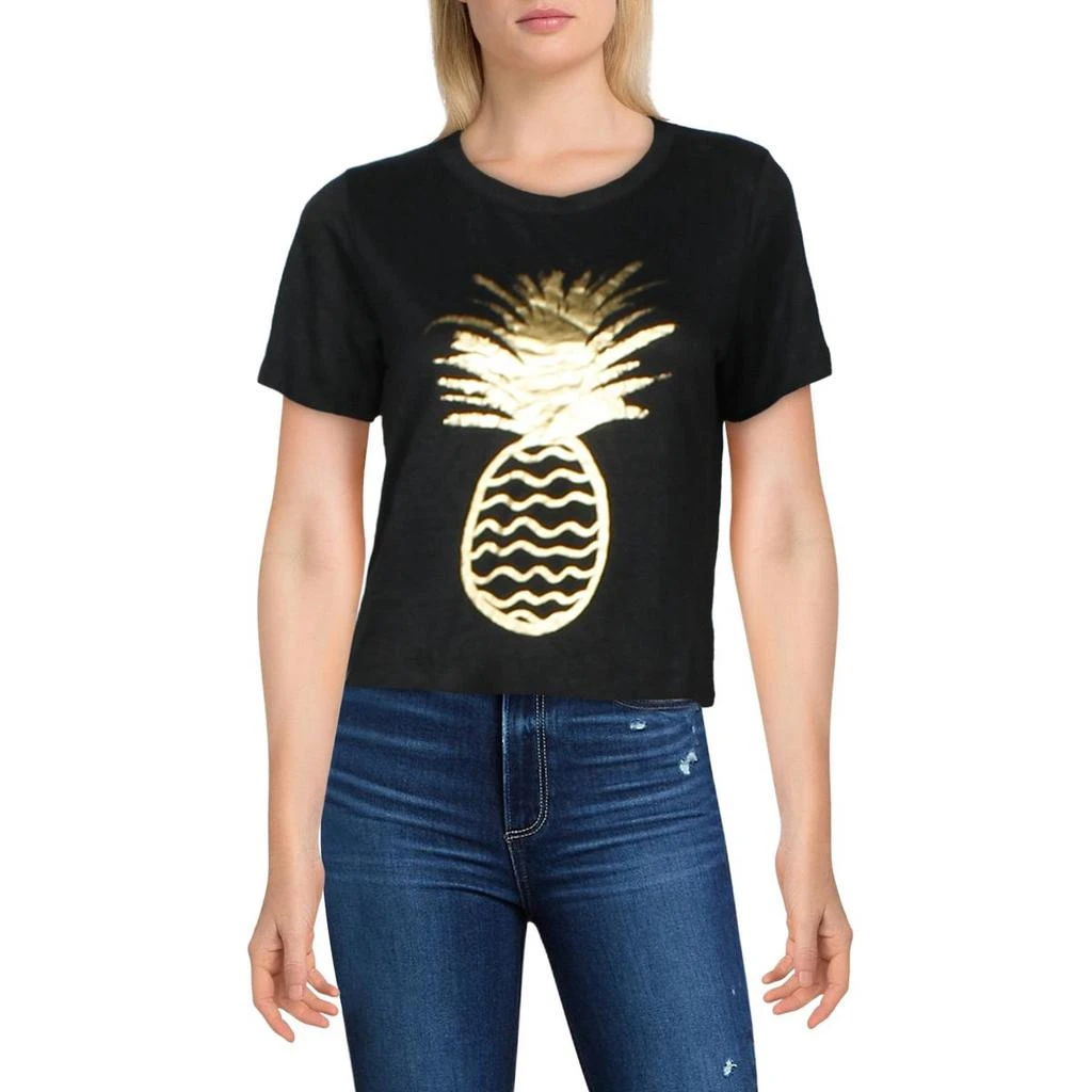 商品Chaser|Chaser Womens Pineapple Knit Crewneck Graphic T-Shirt,价格¥69,第2张图片详细描述