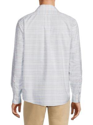 Regent Fit Plaid Button Down Shirt商品第2张图片规格展示
