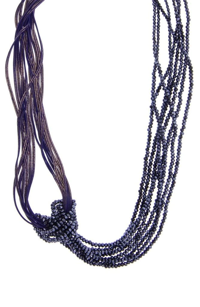 商品SAACHI|Knotted Chain Layered Statement Necklace,价格¥188,第1张图片