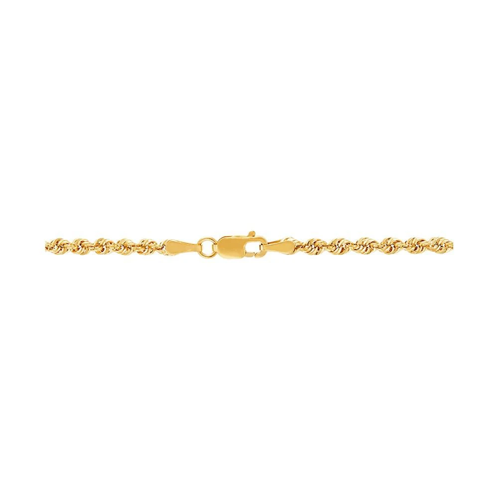 商品Macy's|Tricolor Beaded Rope Link 18" Chain Necklace in 10k Gold, White Gold & Rose Gold,价格¥2426,第2张图片详细描述