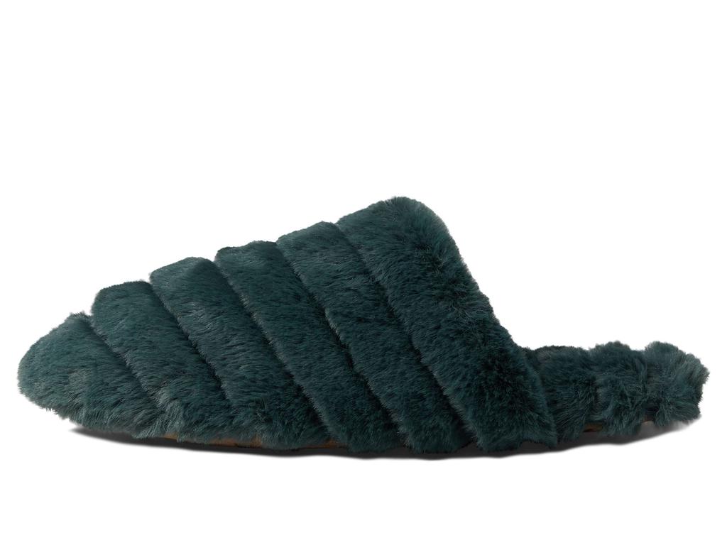 Quilted Scuff Slippers in Recycled Faux Fur商品第4张图片规格展示