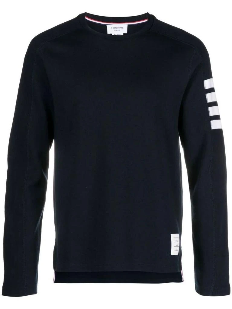 商品Thom Browne|Thom Browne Long Sleeves 4-Bar Tee Clothing,价格¥2785,第1张图片