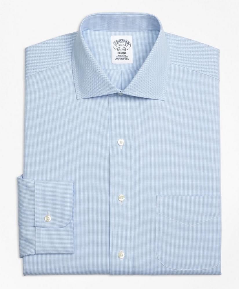 商品Brooks Brothers|Regent Regular-Fit Dress Shirt,  Non-Iron Houndstooth,价格¥373,第6张图片详细描述