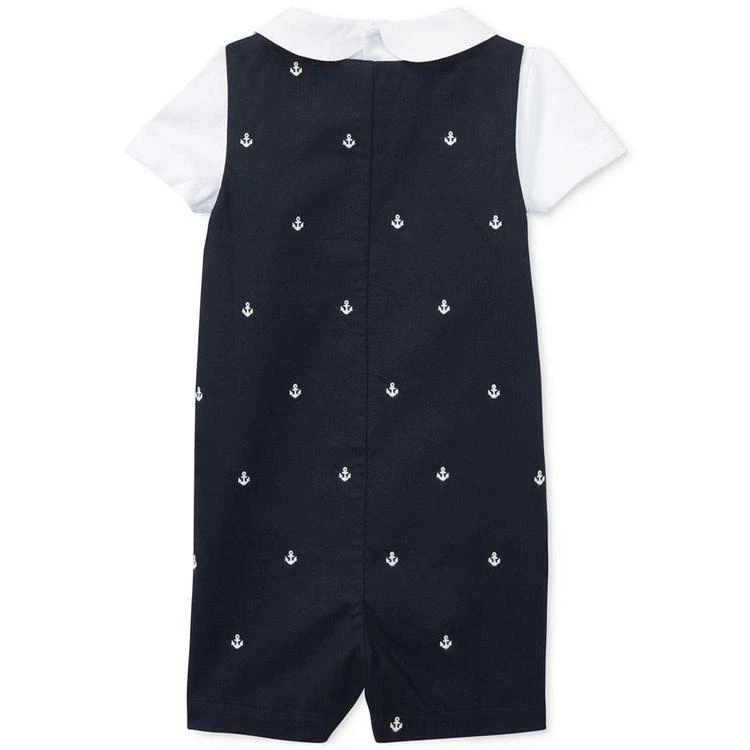 商品Ralph Lauren|Ralph Lauren Cotton Interlock Bodysuit and Overalls Set, Baby Boys,价格¥265,第2张图片详细描述