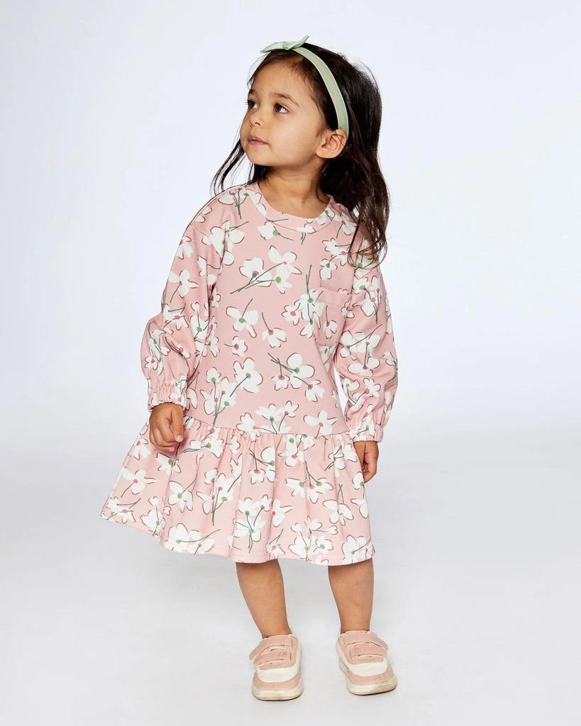 商品Deux par Deux|French Terry Dress Pink Jasmine Flower Print,价格¥564,第2张图片详细描述