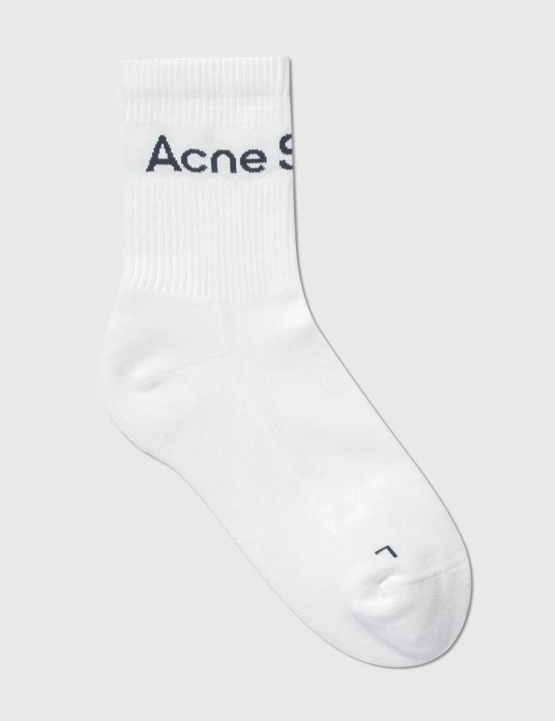 商品Acne Studios|Ribbed Logo Socks,价格¥455,第4张图片详细描述