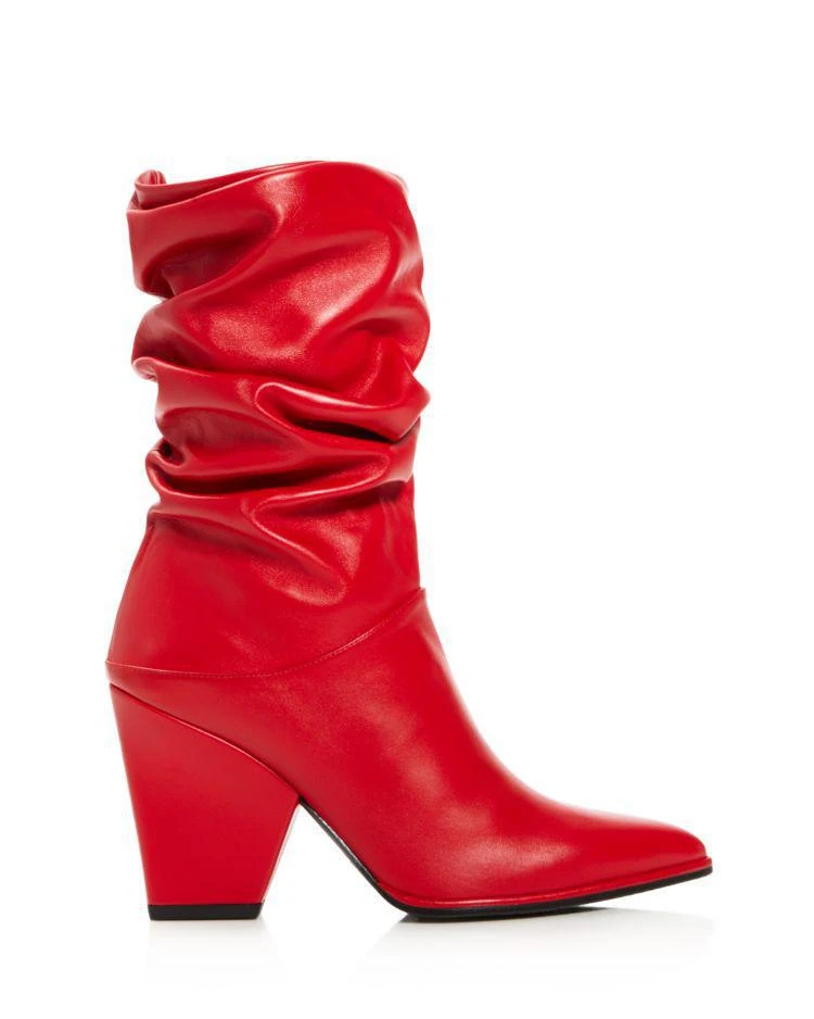 商品Stuart Weitzman|Women's Crush Scrunched Leather Booties,价格¥1720,第2张图片详细描述