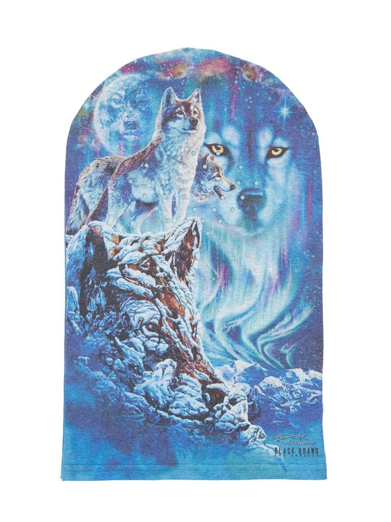 商品BLACK BRAND LOS ANGELES|Wolf Mountain Print Hooded Face Mask,价格¥154,第1张图片