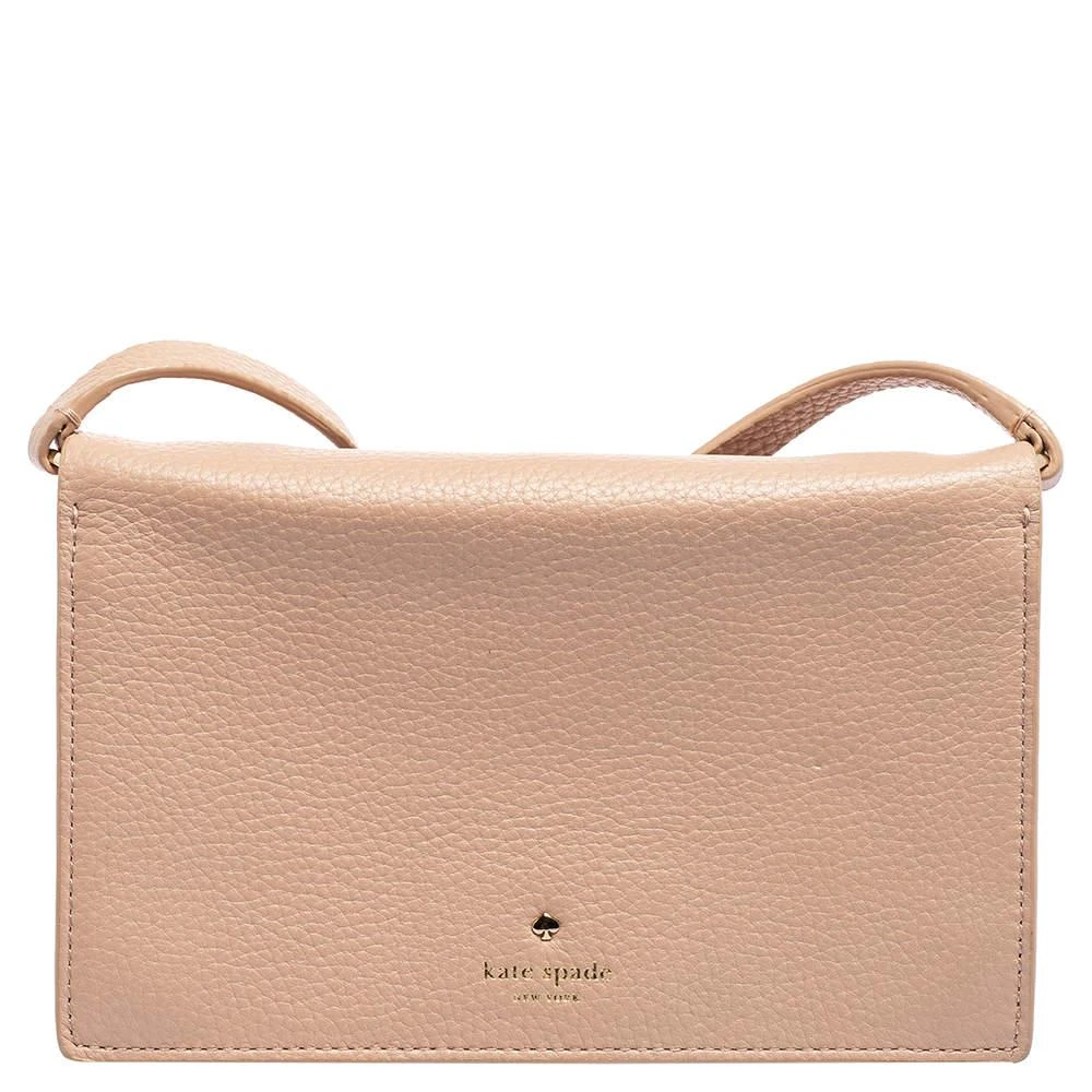 商品[二手商品] Kate Spade|Kate Spade Light Pink Leather Bow Flap Shoulder Bag,价格¥807,第4张图片详细描述