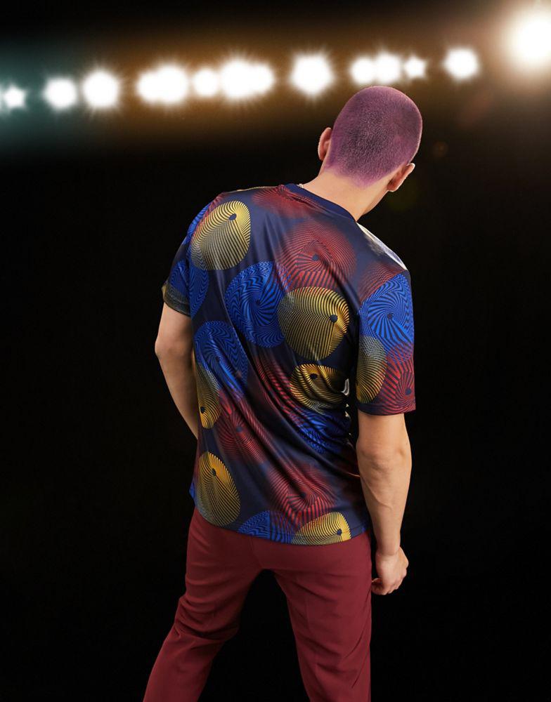 adidas Football Spain World Cup 2022 pre-match printed t-shirt in navy商品第4张图片规格展示