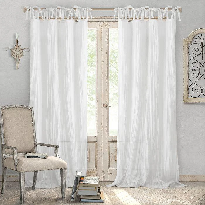 商品Elrene Home Fashions|Jolie Semi-Sheer Pleated Curtain Panel, 52" x 84",价格¥268,第1张图片
