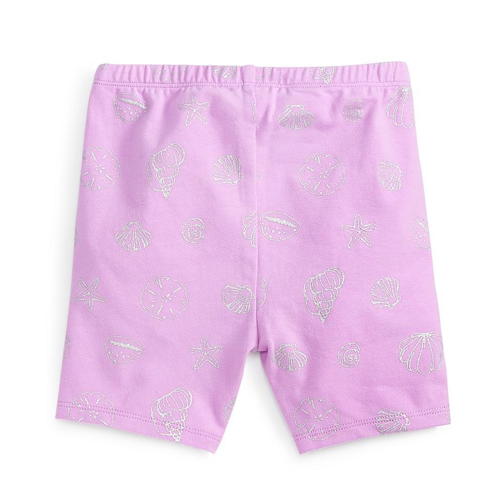 Baby Girls Shell-Print Bike Shorts, Created for Macy's商品第2张图片规格展示