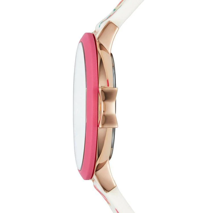 商品Kate Spade|Women's Park Row Floral Silicone Strap Watch 34mm,价格¥1122,第2张图片详细描述