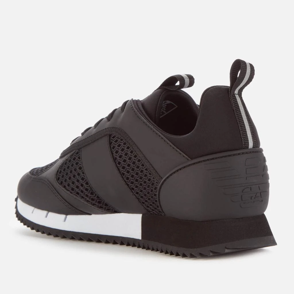 商品EA7|Emporio Armani EA7 Men's Mesh Runner Trainers - Black/White,价格¥637,第2张图片详细描述