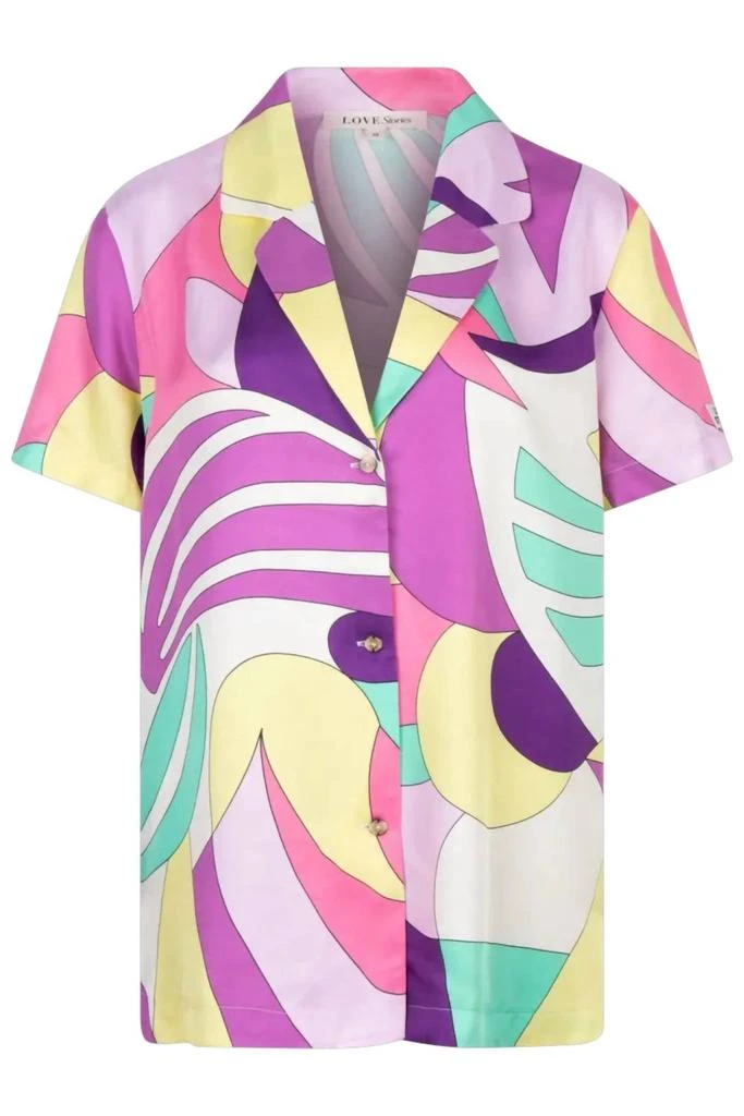 商品LOVE STORIES|Bridget/brad Pucci Abstract Style Pj Short Set In Multi Print,价格¥1235,第2张图片详细描述