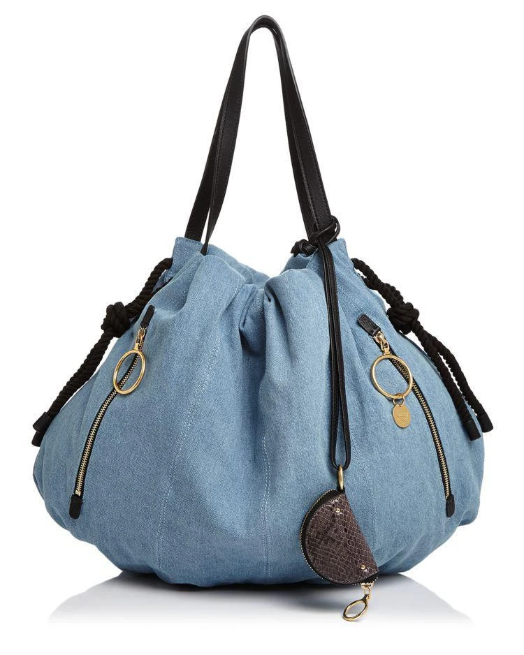 商品See by Chloé|Flo Large Denim Tote,价格¥2036,第1张图片