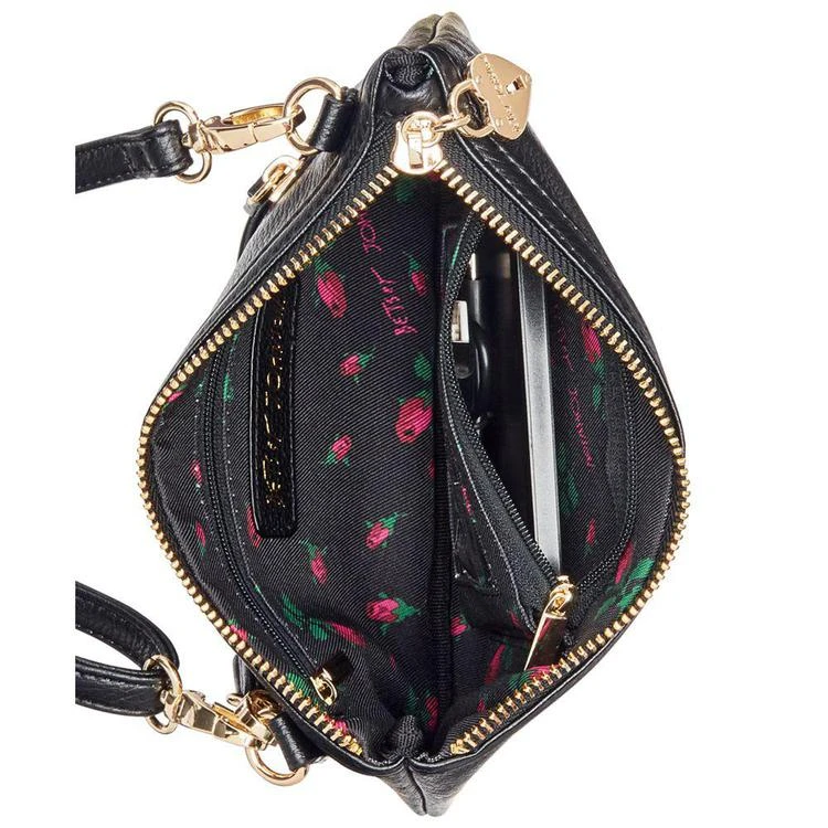 商品Betsey Johnson|Floral Embroidery Small Crossbody with Charger,价格¥430,第3张图片详细描述