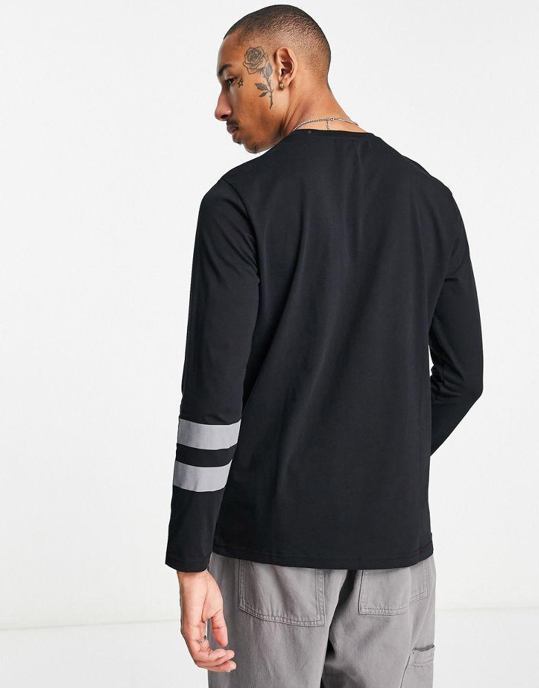 商品Hurley|Hurley Oceancare Block Party long sleeve t-shirt in black,价格¥286,第4张图片详细描述