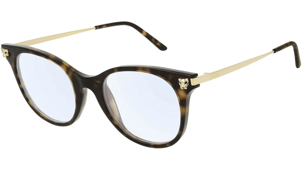 商品Cartier|Demo Cat Eye Ladies Eyeglasses CT0031O 005 50,价格¥2952,第1张图片