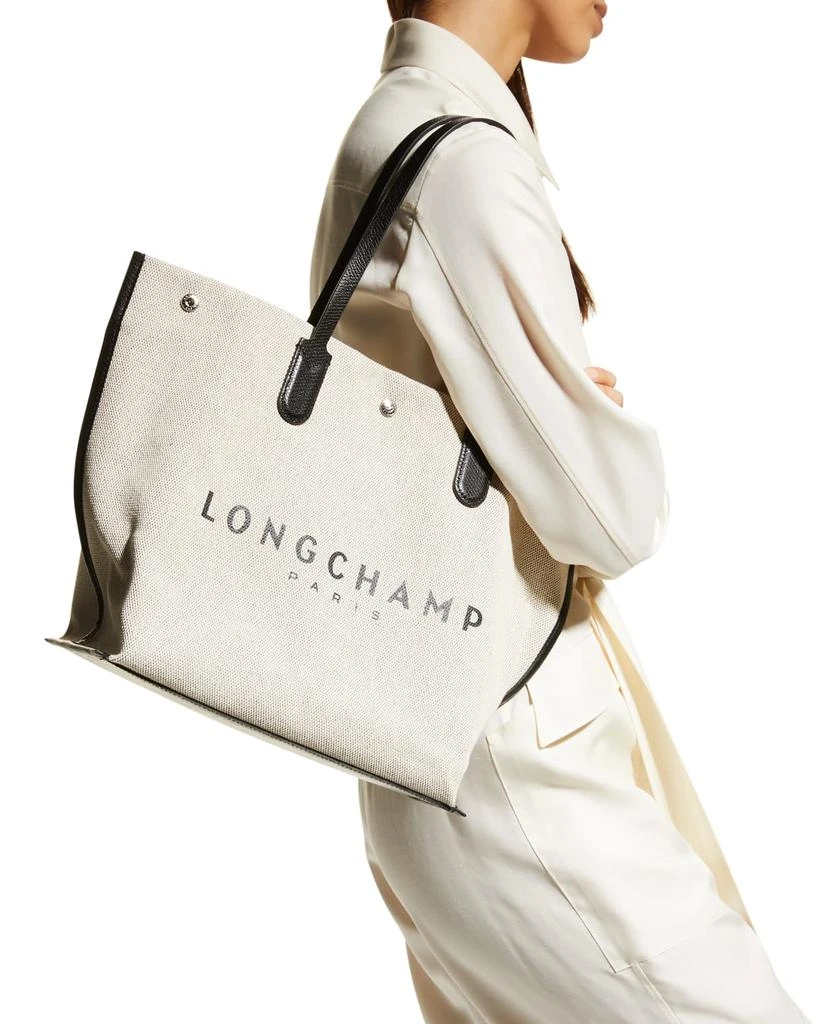 商品Longchamp|Horse Logo Essential Canvas Tote Bag,价格¥2887,第2张图片详细描述