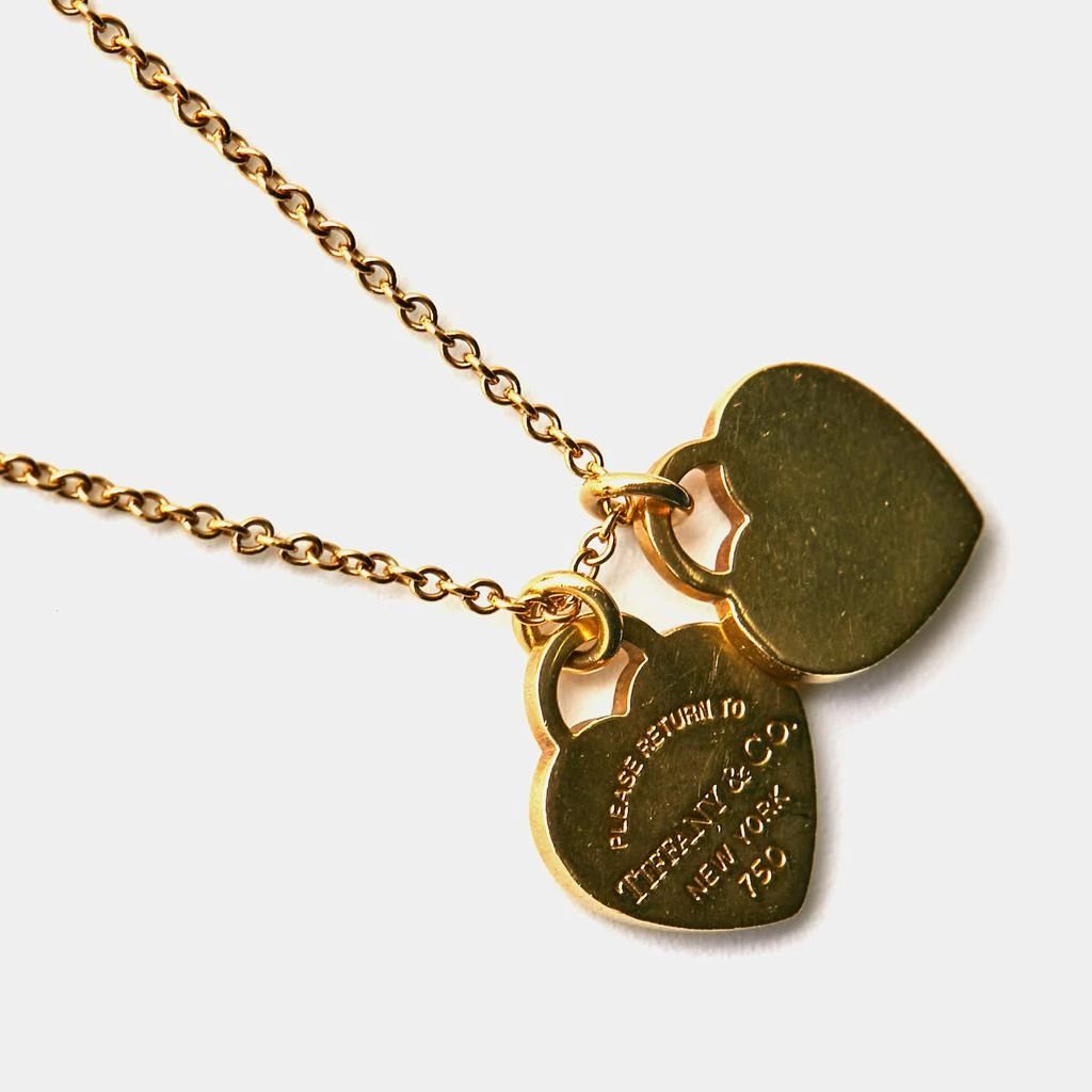 商品[二手商品] Tiffany & Co.|Tiffany & Co. Return to Tiffany Double Heart Tag 18K Yellow Gold Pendant Necklace,价格¥7409,第4张图片详细描述