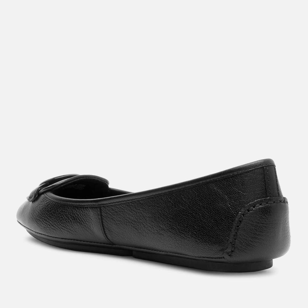 商品Michael Kors|MICHAEL Michael Kors Women's Lillie Leather Moc Flats - Black,价格¥842,第4张图片详细描述