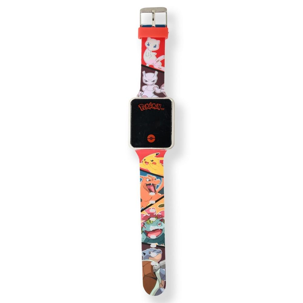 Pokemon Kid's Touch Screen Red Silicone Strap LED Watch, 36mm x 33 mm商品第3张图片规格展示