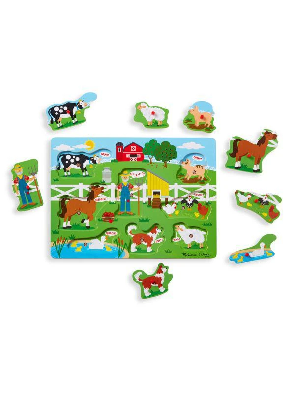 商品Melissa & Doug|Old Macdonald's Farm Sound Puzzle,价格¥135,第3张图片详细描述