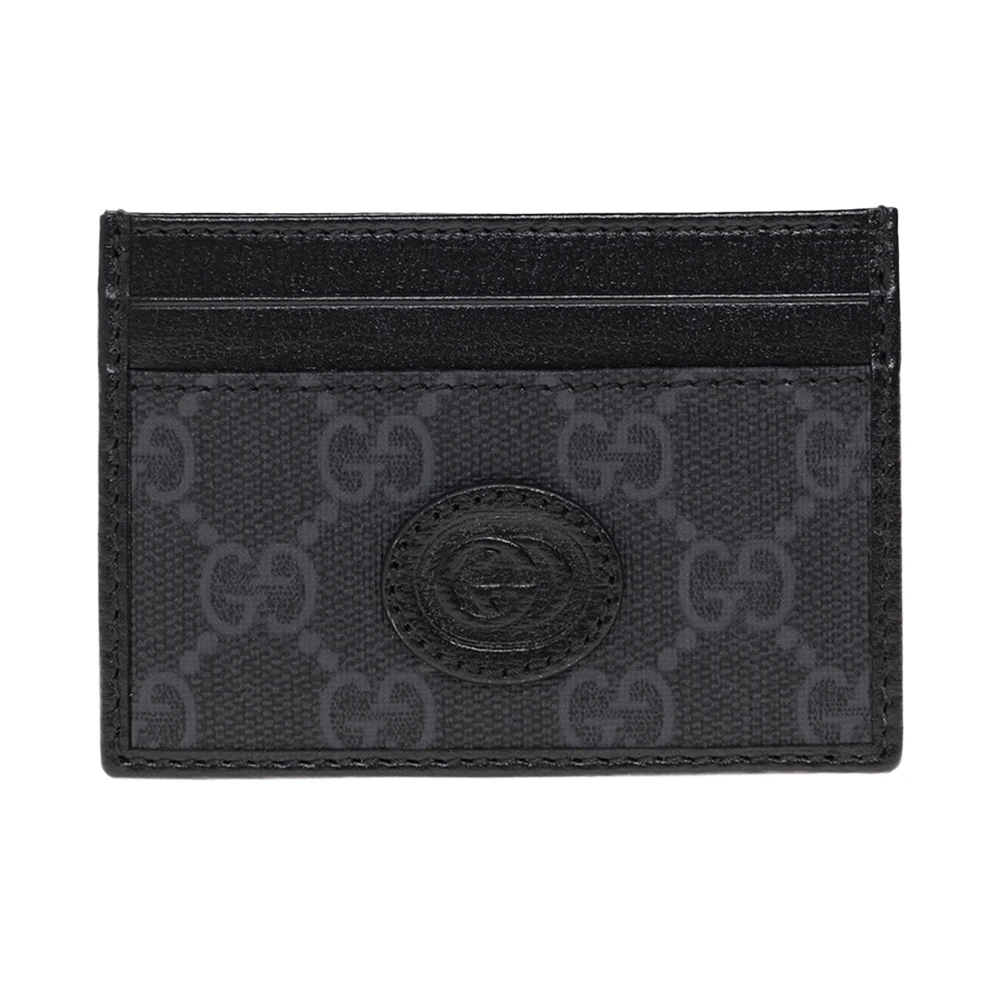商品Gucci|GUCCI 中性零钱包黑色 700690-92TCF-1000,价格¥2448,第1张图片