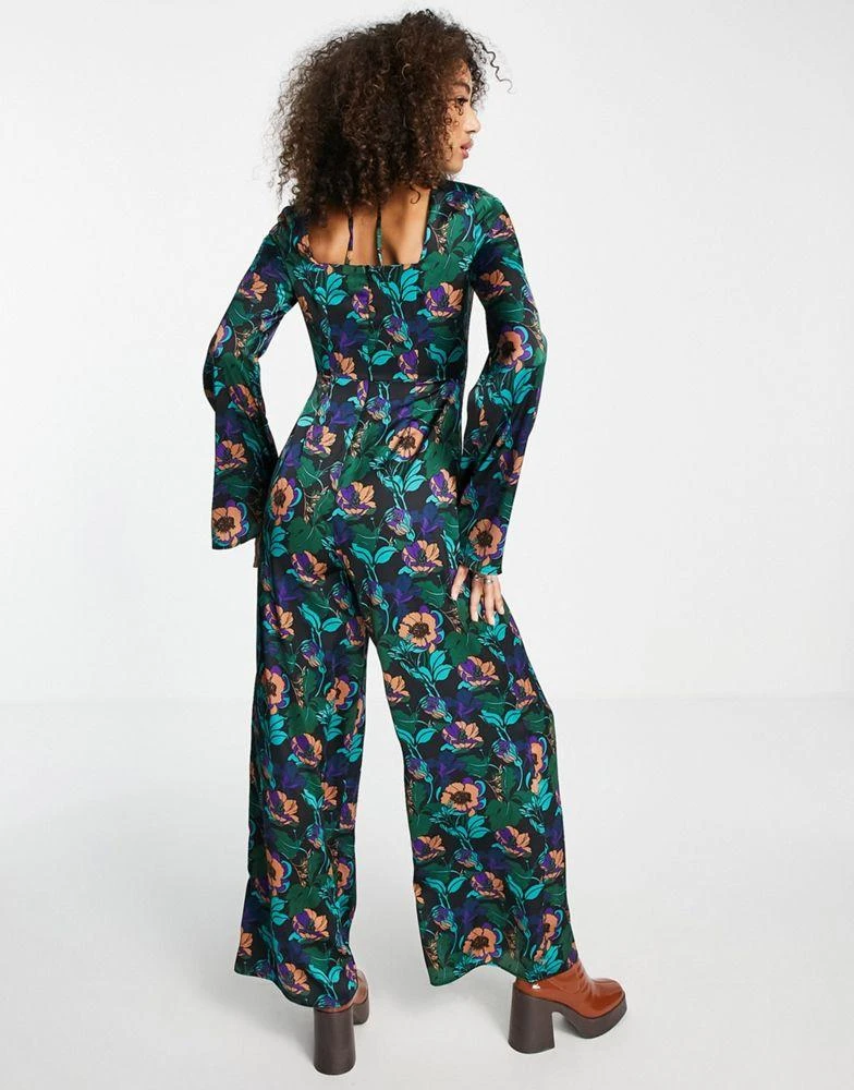 商品Topshop|Topshop 70s print wide leg jumpsuit,价格¥375,第2张图片详细描述