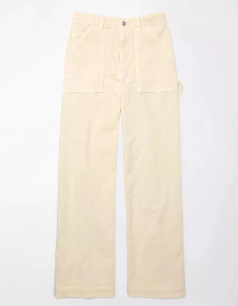 商品AE|AE Dreamy Drape Woven Super High-Waisted Baggy Wide-Leg Pant,价格¥115,第3张图片详细描述