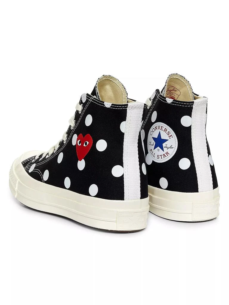 商品Comme des Garcons|CdG Play x Converse Women's Polka Dot High-Top Sneakers,价格¥1129,第3张图片详细描述