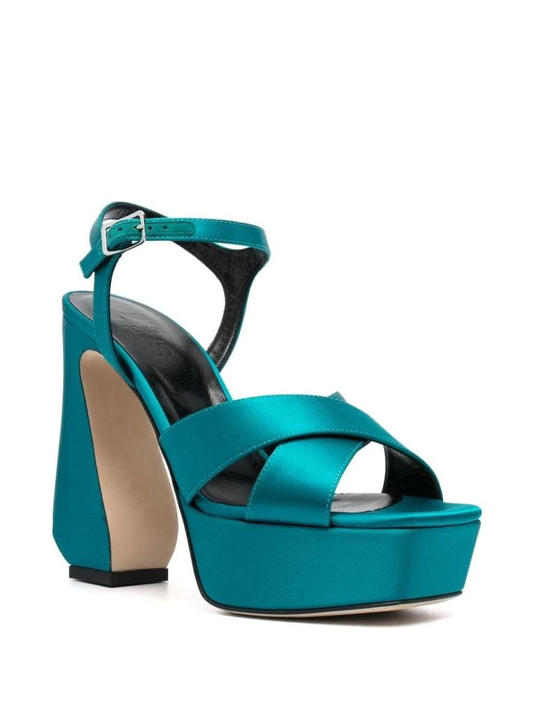 商品Si Rossi|SI ROSSI - Crepe Satin Heel Sandals,价格¥2432,第2张图片详细描述