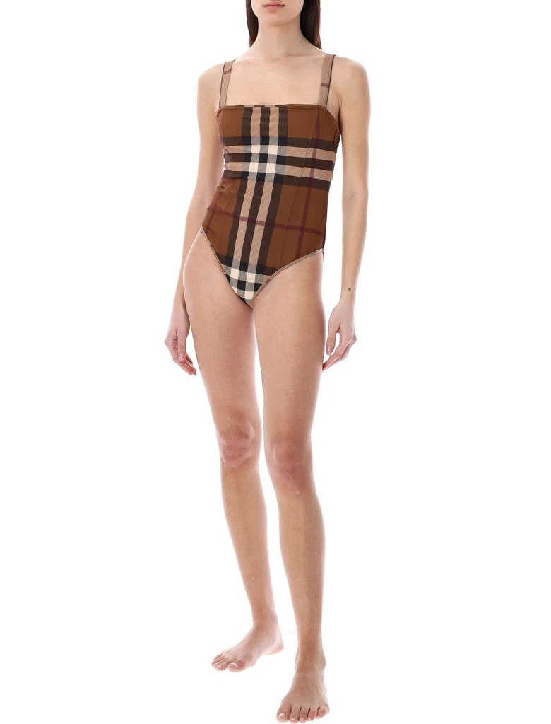 商品Burberry|Burberry Check-Printed One-Piece Stretch Swimsuit,价格¥2362,第4张图片详细描述