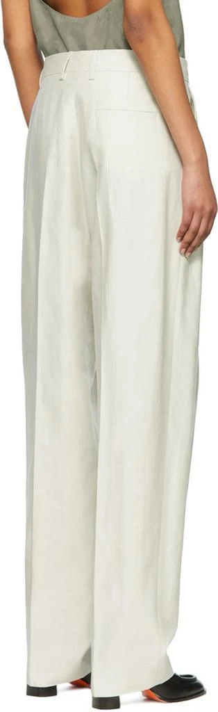 商品FILIPPA K|Off-White Organic Cotton Trousers,价格¥910,第3张图片详细描述