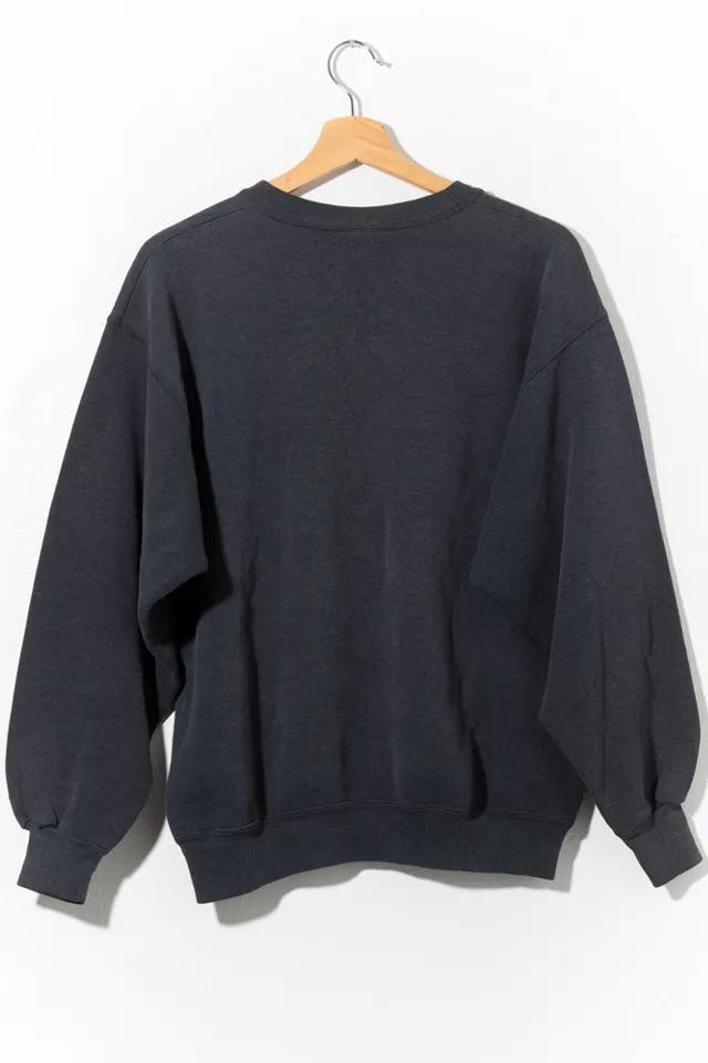 商品Urban Outfitters|Vintage 1990s Black Blank V-Stitch Distressed Crewneck Sweatshirt,价格¥1171,第4张图片详细描述