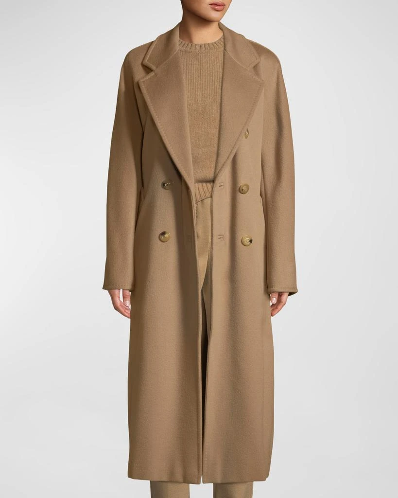 商品Max Mara|Wool-Cashmere Double-Breasted Madame Coat,价格¥32638,第4张图片详细描述