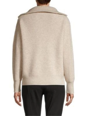 商品Tahari|Cashmere Half-Zip Sweater,价格¥740,第2张图片详细描述